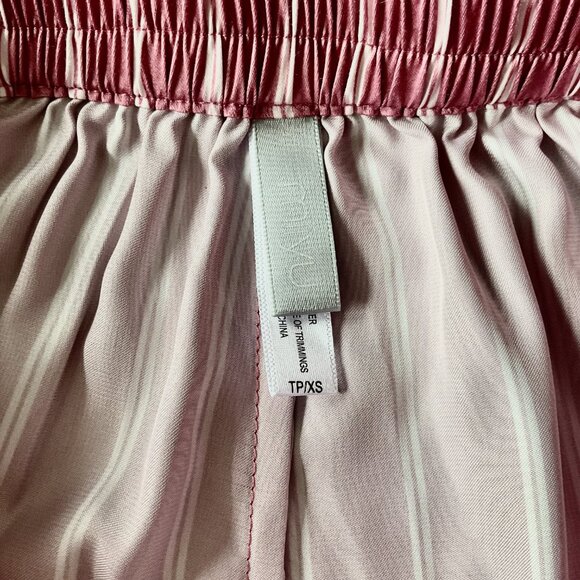 Simons Pink Floral and Striped Pajama Shorts - Picture 6 of 7